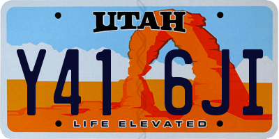 UT license plate Y416JI