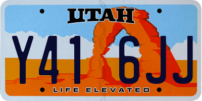 UT license plate Y416JJ