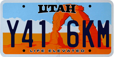 UT license plate Y416KM