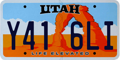 UT license plate Y416LI