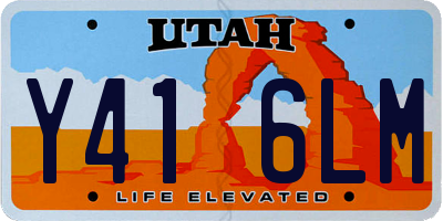 UT license plate Y416LM