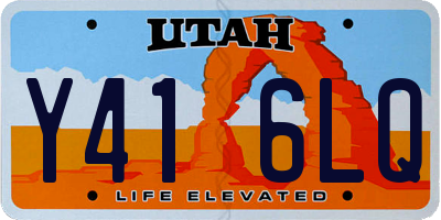 UT license plate Y416LQ