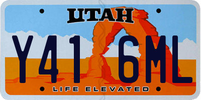 UT license plate Y416ML