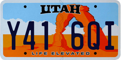 UT license plate Y416QI