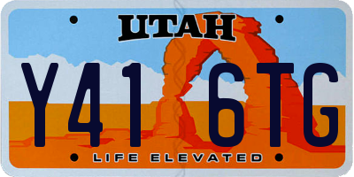 UT license plate Y416TG