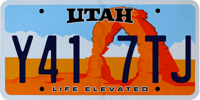 UT license plate Y417TJ