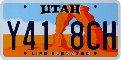 UT license plate Y418CH