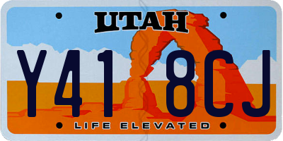 UT license plate Y418CJ