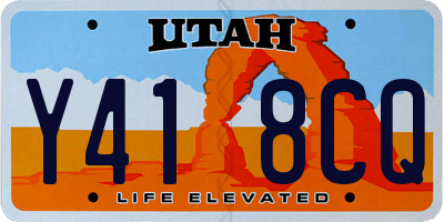 UT license plate Y418CQ