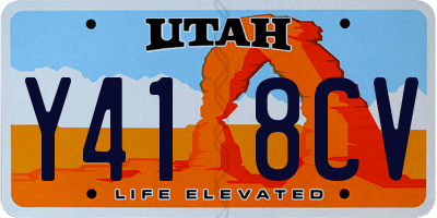 UT license plate Y418CV