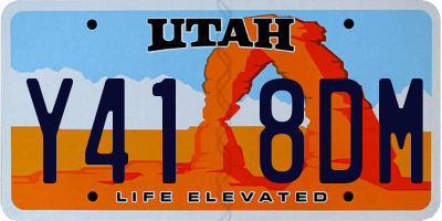UT license plate Y418DM