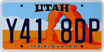 UT license plate Y418DP
