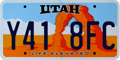 UT license plate Y418FC