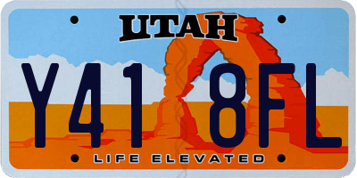 UT license plate Y418FL