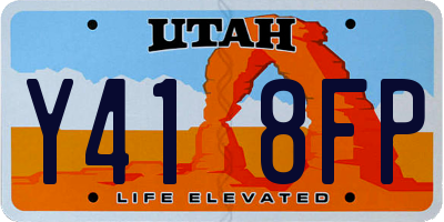 UT license plate Y418FP