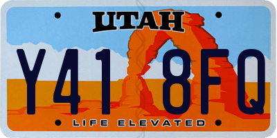 UT license plate Y418FQ