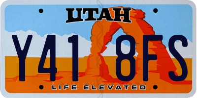 UT license plate Y418FS