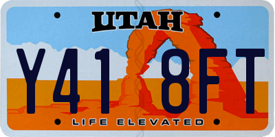 UT license plate Y418FT