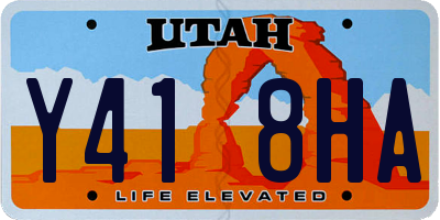 UT license plate Y418HA