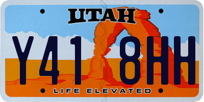 UT license plate Y418HH