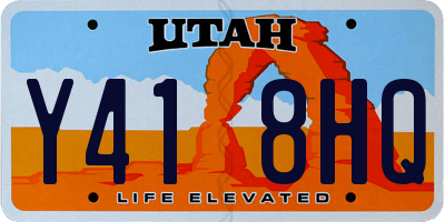 UT license plate Y418HQ