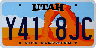 UT license plate Y418JC