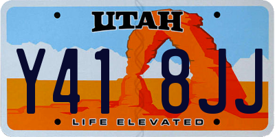 UT license plate Y418JJ