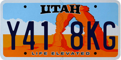 UT license plate Y418KG