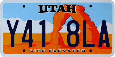 UT license plate Y418LA