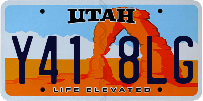 UT license plate Y418LG