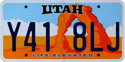 UT license plate Y418LJ