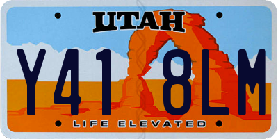 UT license plate Y418LM