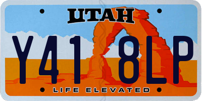 UT license plate Y418LP