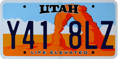 UT license plate Y418LZ