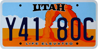 UT license plate Y418OC