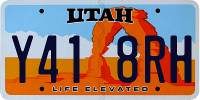 UT license plate Y418RH