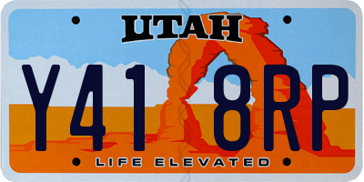 UT license plate Y418RP