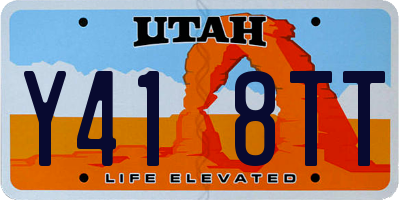 UT license plate Y418TT