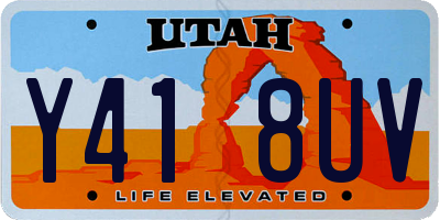 UT license plate Y418UV