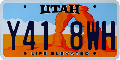 UT license plate Y418WH