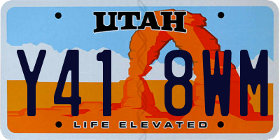 UT license plate Y418WM