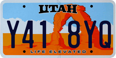 UT license plate Y418YQ