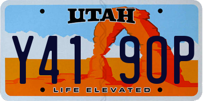UT license plate Y419OP