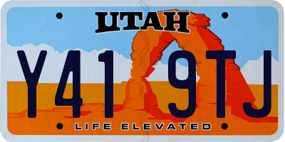 UT license plate Y419TJ