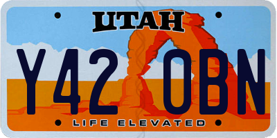 UT license plate Y420BN