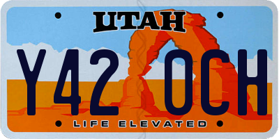 UT license plate Y420CH