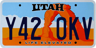 UT license plate Y420KV