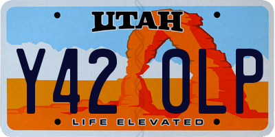 UT license plate Y420LP