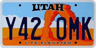 UT license plate Y420MK