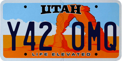 UT license plate Y420MQ